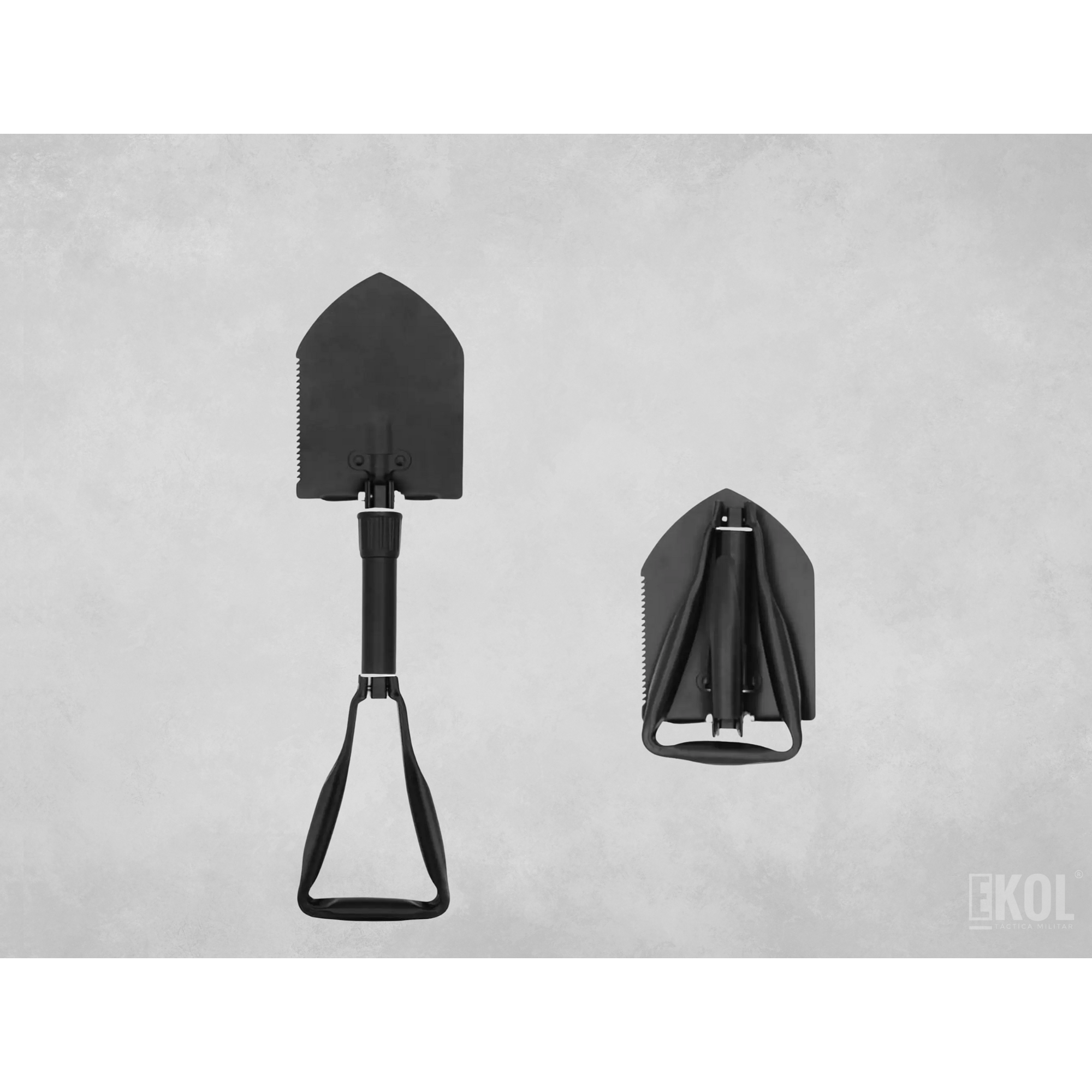 Pala Camping Plegable Negro Camping Trekking Montañismo 1