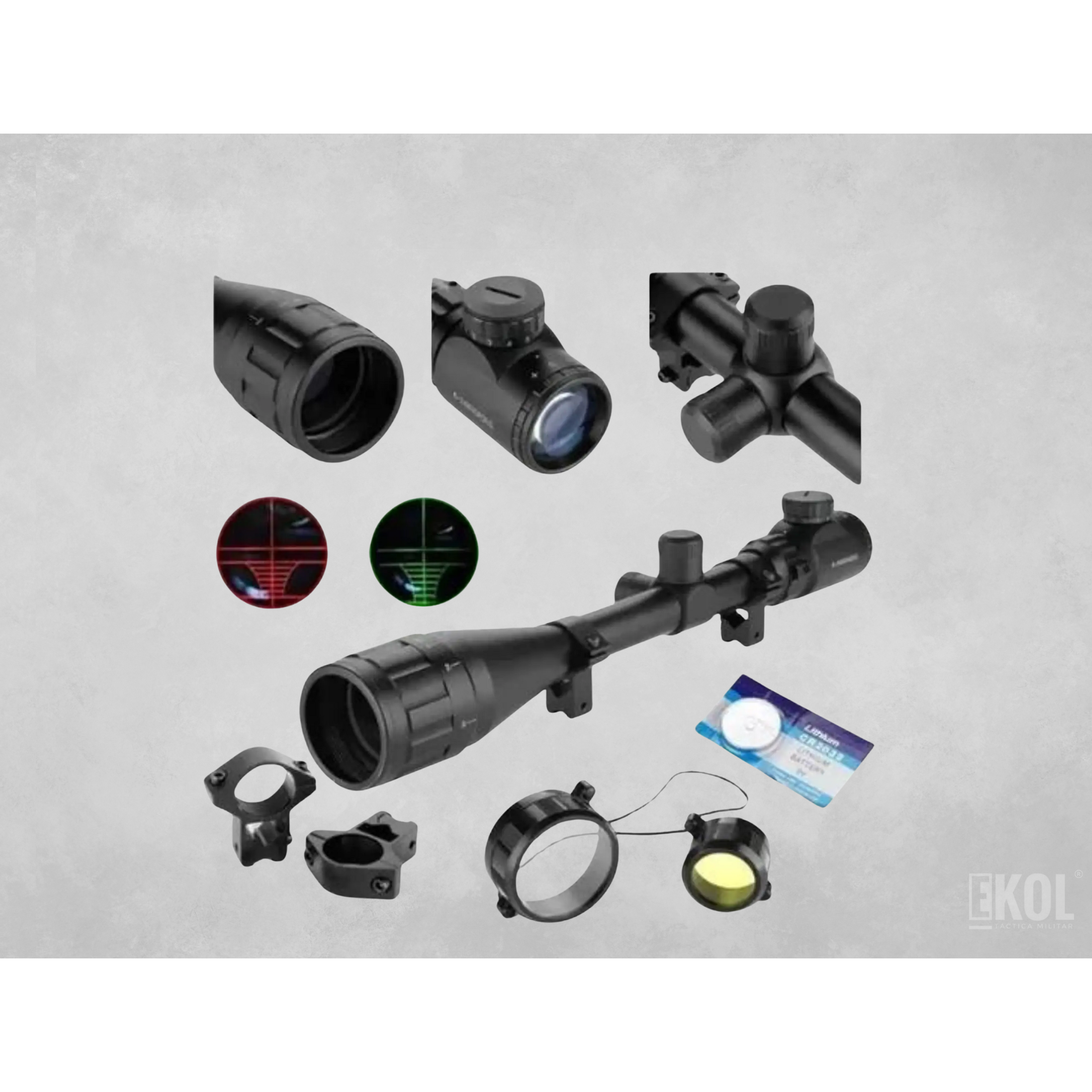 Mira Telescopica + Accesorios Comet 6-24x50 Modelo Aoeg 3