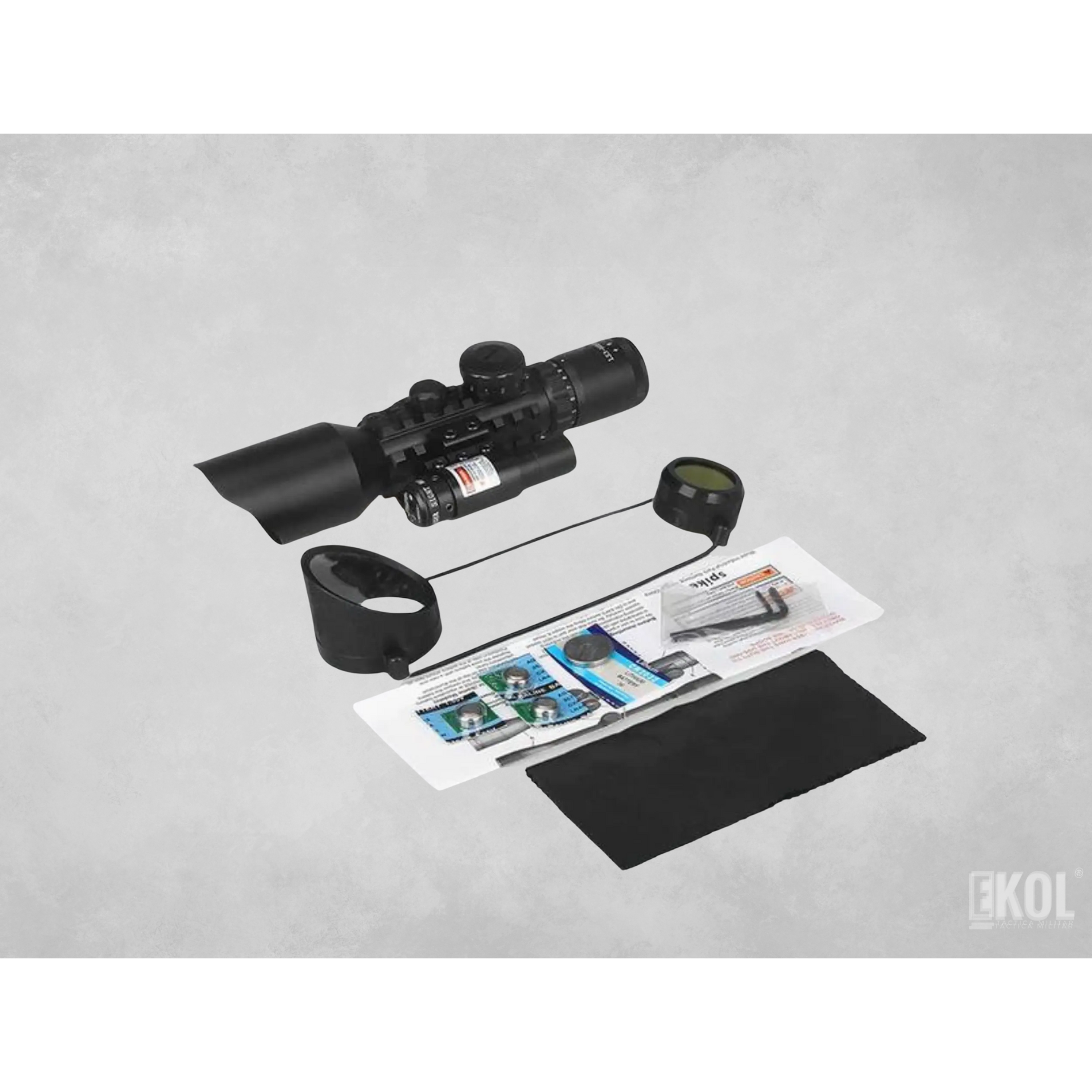 Mira Puntero Tactico Militar 10x42 + Laser Sight / Rifle Scope 3