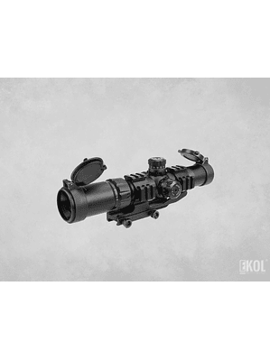 Mira Telescópica Rifle Caza 2-7x32 Anillo Montaje Voladizo