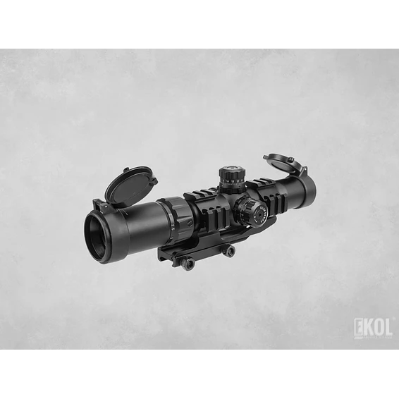 Mira Telescópica Rifle Caza 2-7x32 Anillo Montaje Voladizo 2
