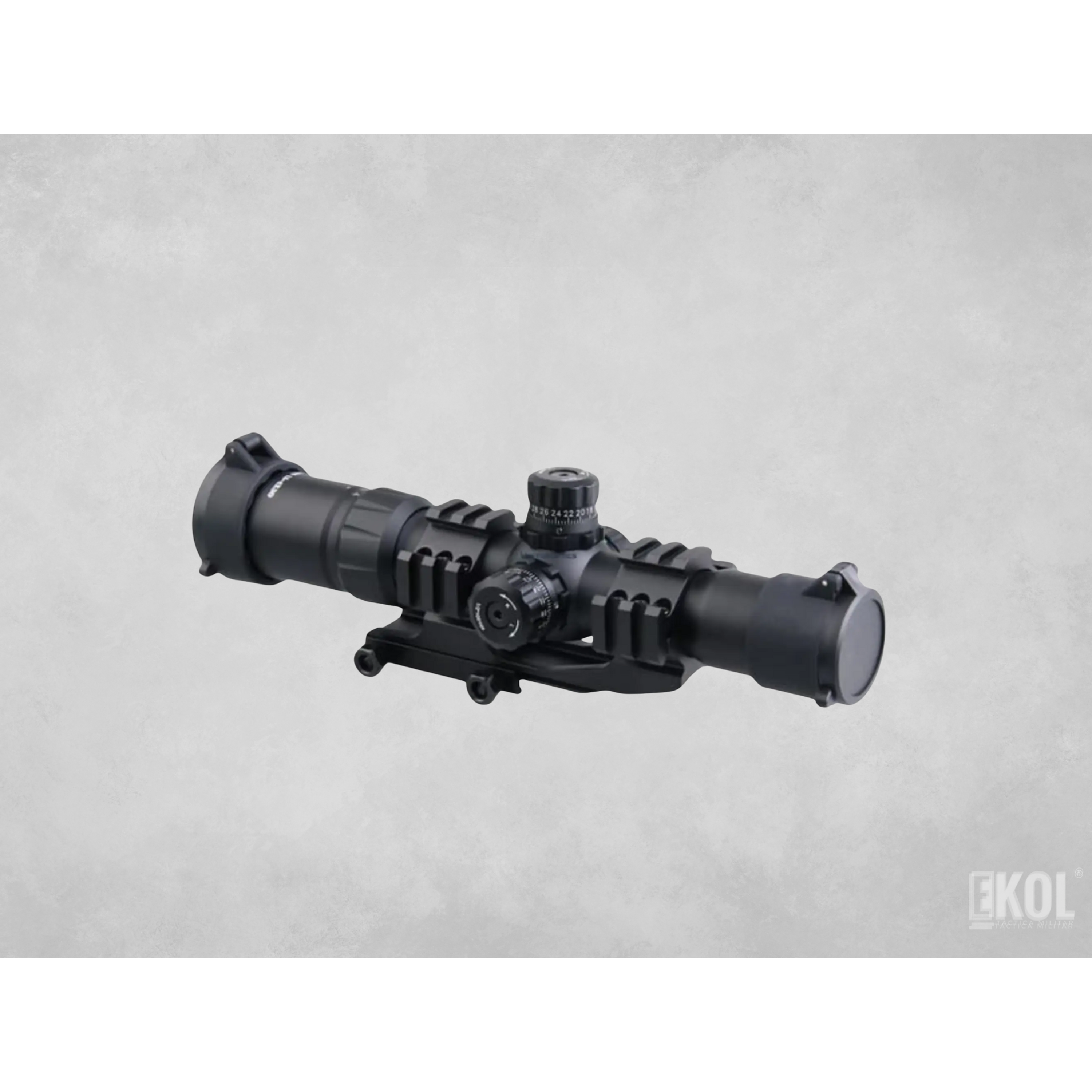 Mira Telescópica Rifle Caza 2-7x32 Anillo Montaje Voladizo 3