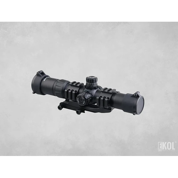 Mira Telescópica Rifle Caza 2-7x32 Anillo Montaje Voladizo 3