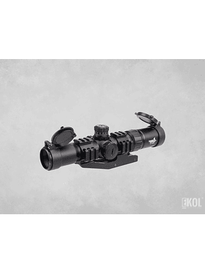 Mira Telescópica Rifle Caza 2-7x32 Anillo Montaje Voladizo