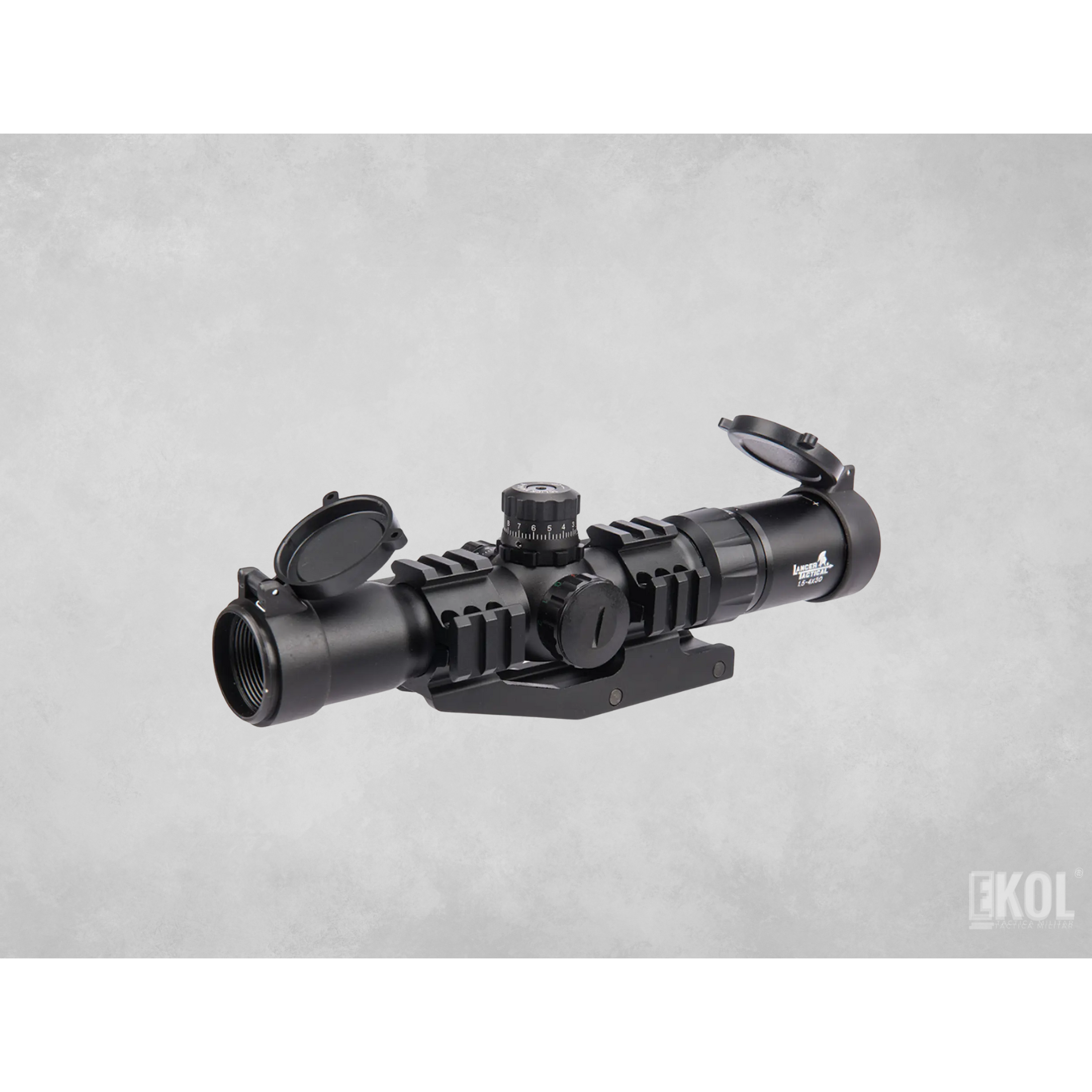 Mira Telescópica Rifle Caza 2-7x32 Anillo Montaje Voladizo 1