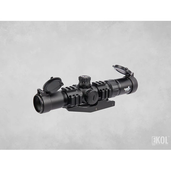 Mira Telescópica Rifle Caza 2-7x32 Anillo Montaje Voladizo 1