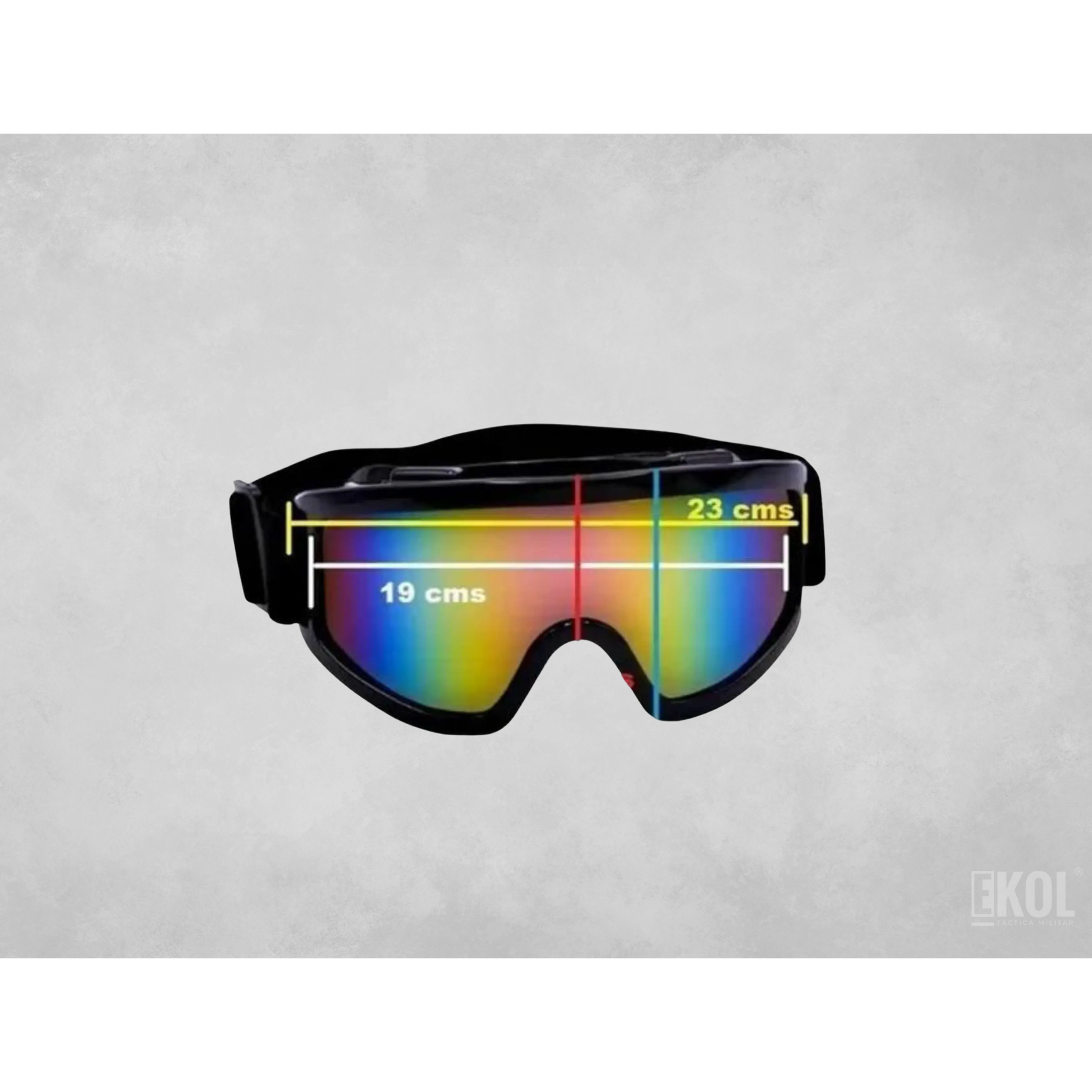 Antiparra Lente Tornasol - Nieve  Moto - Snow - 100% UV 3