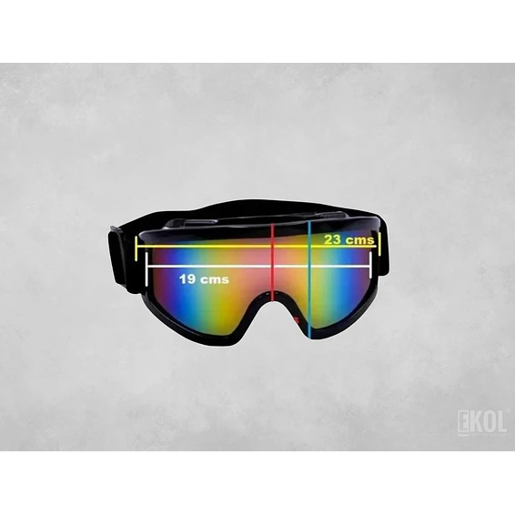 Antiparra Lente Tornasol - Nieve  Moto - Snow - 100% UV 3
