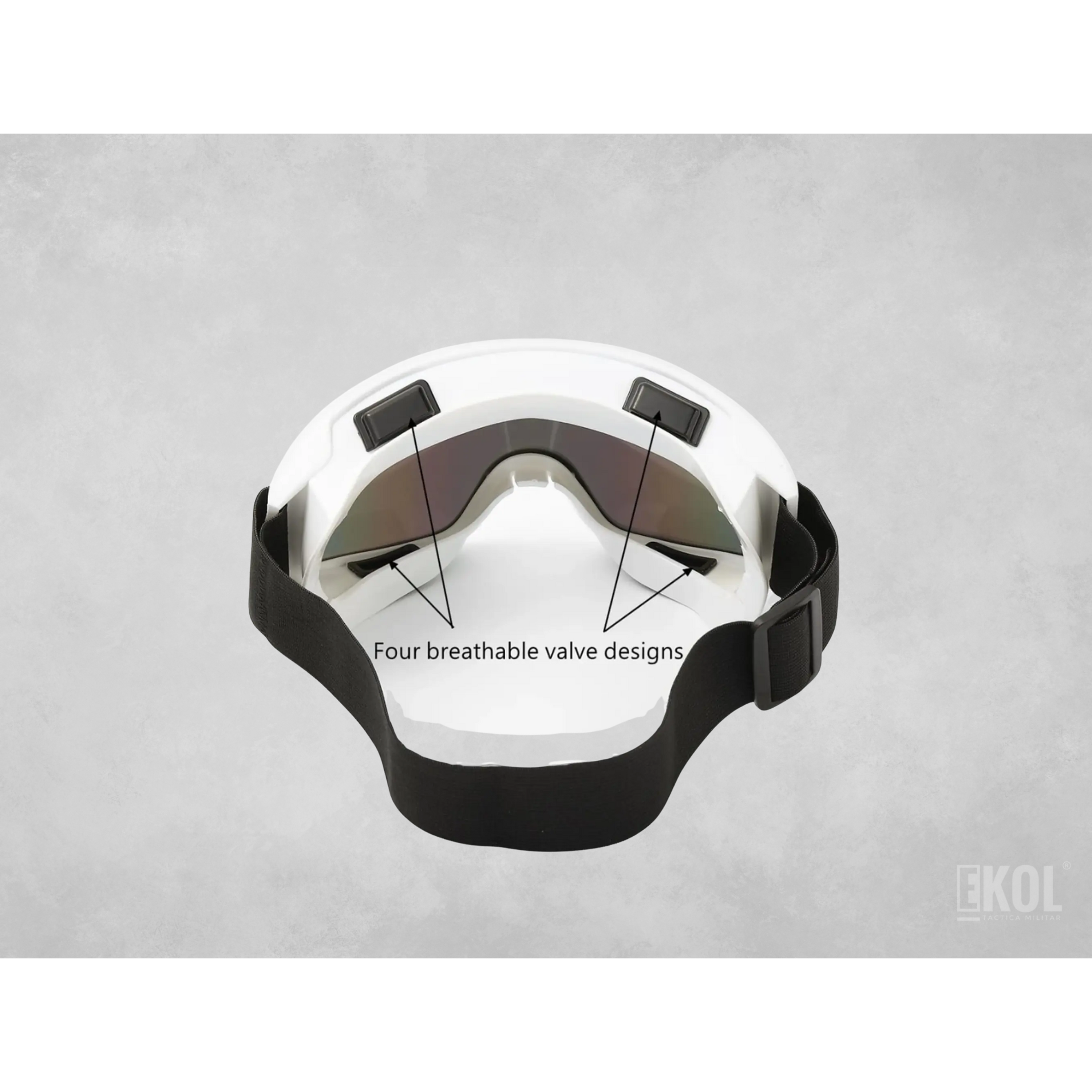 Antiparra Lente Tornasol - Nieve  Moto - Snow - 100% UV 15