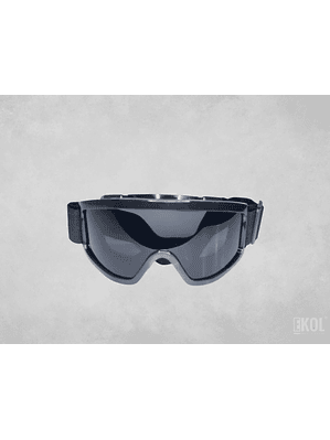 Antiparra Táctica Ski Cristales Negro Montura Colores 100% UV