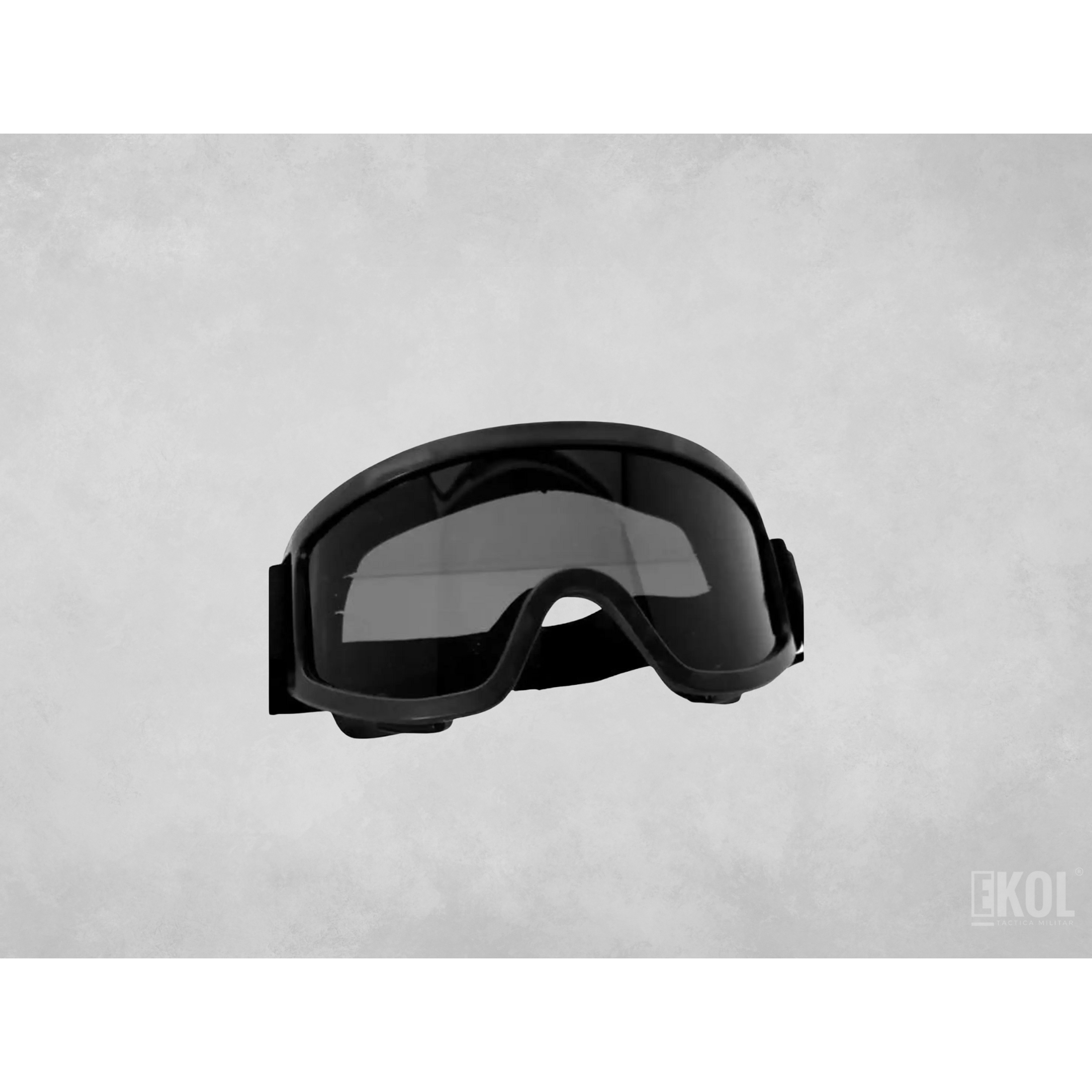 Antiparra Táctica Ski Cristales Negro Montura Colores 100% UV 6