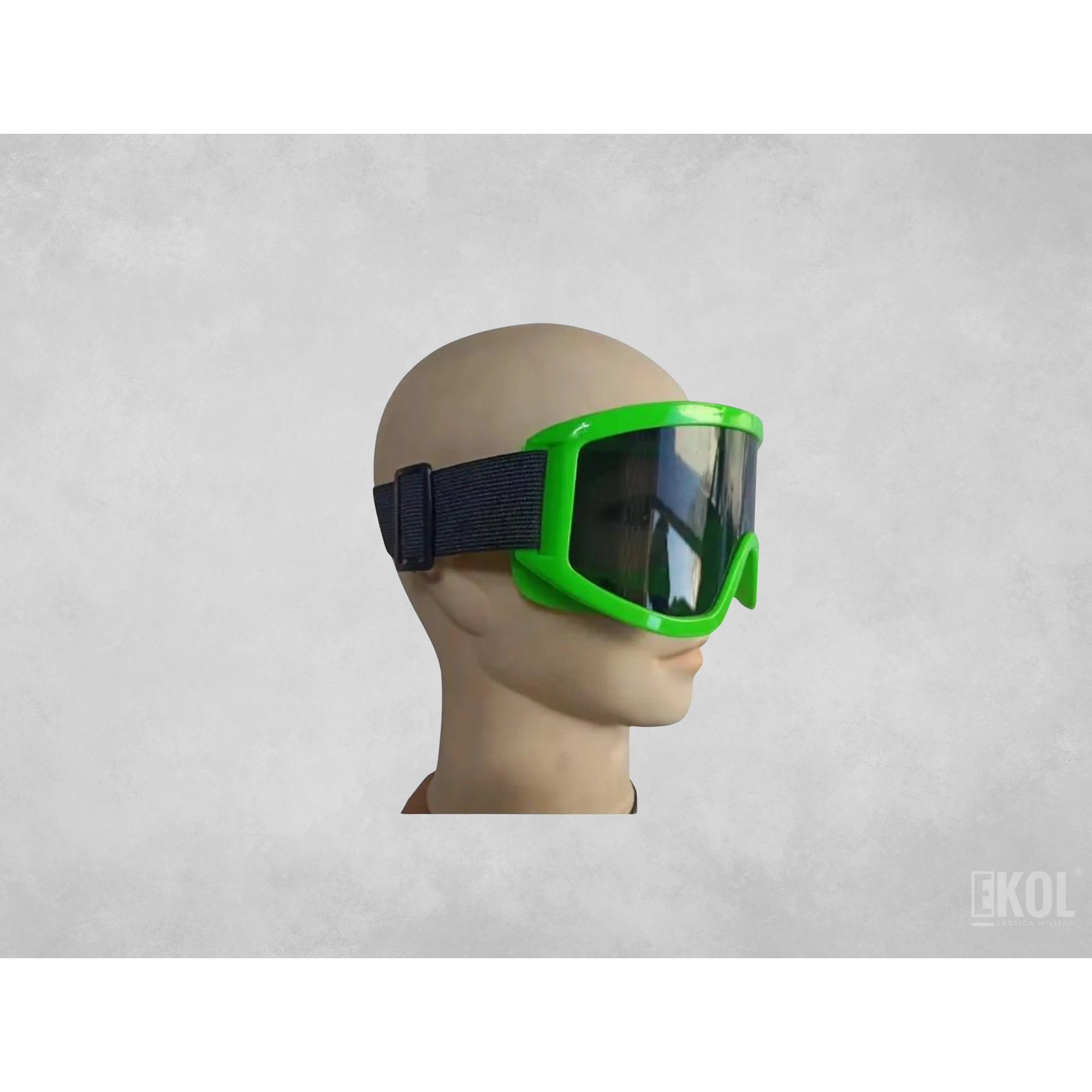 Antiparra Táctica Ski Cristales Negro Montura Colores 100% UV 17