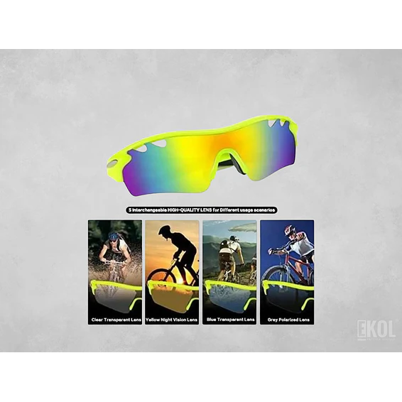 Lentes Polarizados Outdor Ciclismo Moto Bicicleta Fluorecen 5