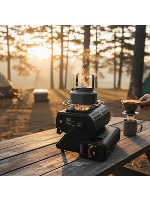 Calefactor Estufa A Gas Portatil Supervivencia Camping