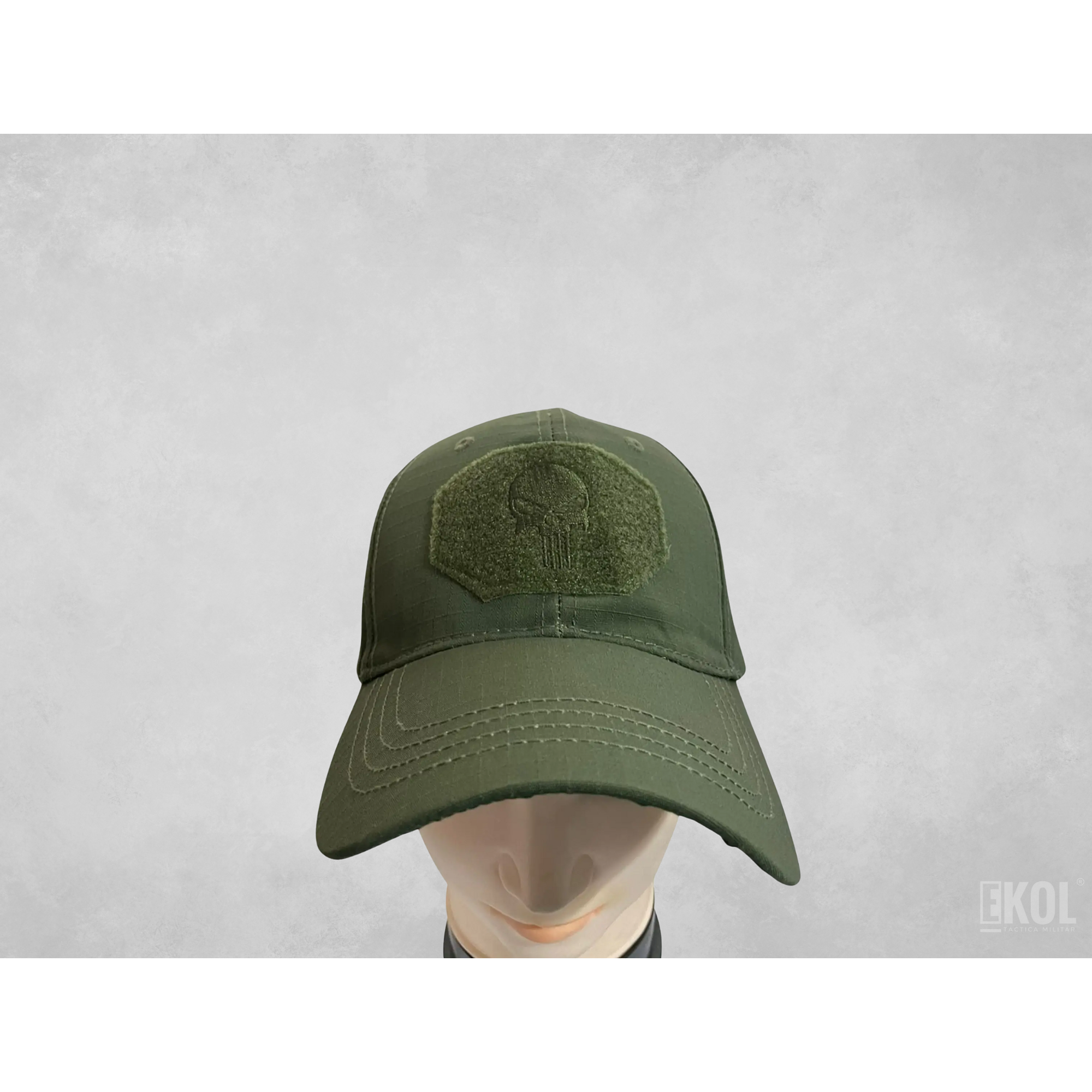 Gorro Jockey Tactico Logo Unicolor Mod2 4