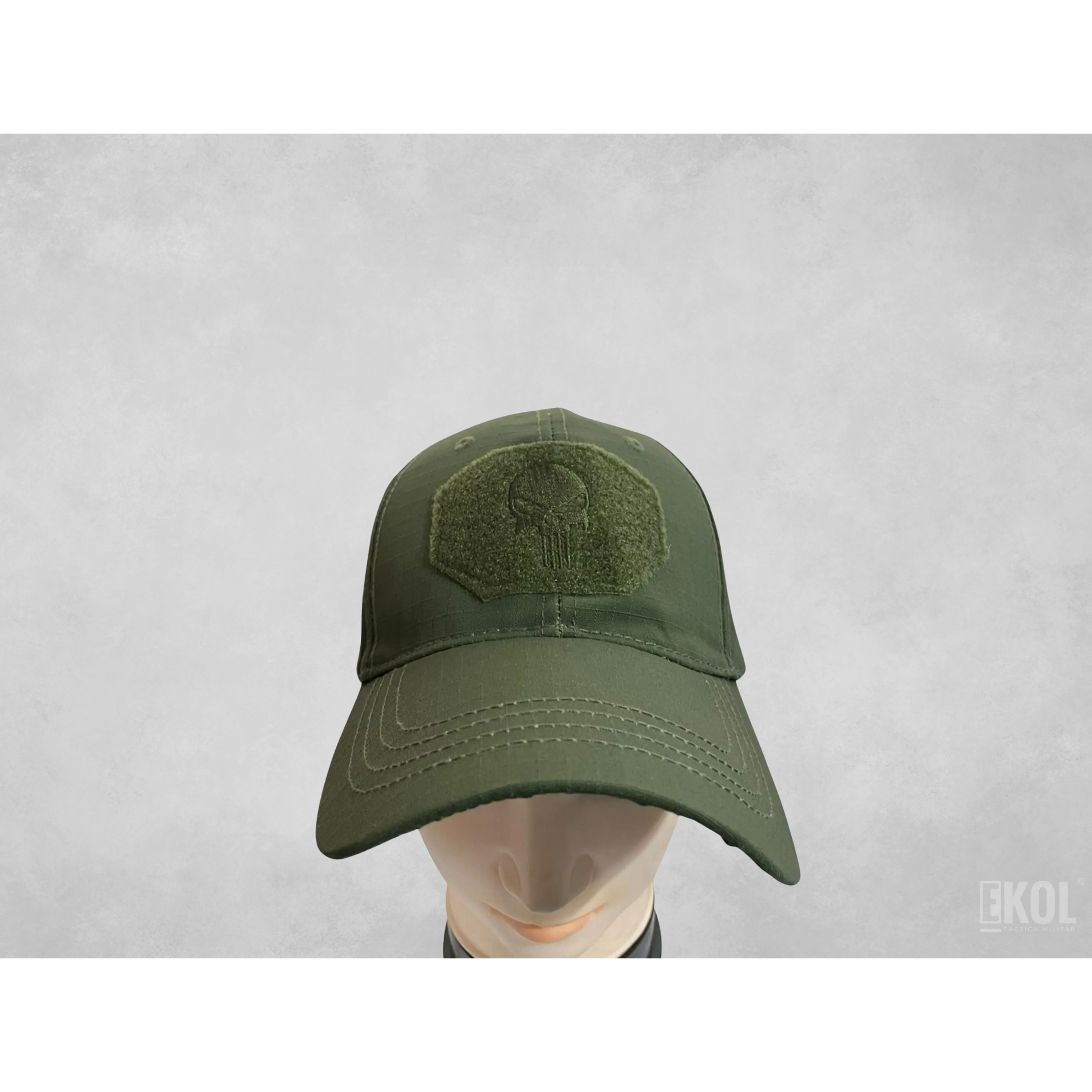 Gorro Jockey Tactico Logo Unicolor Mod2 4