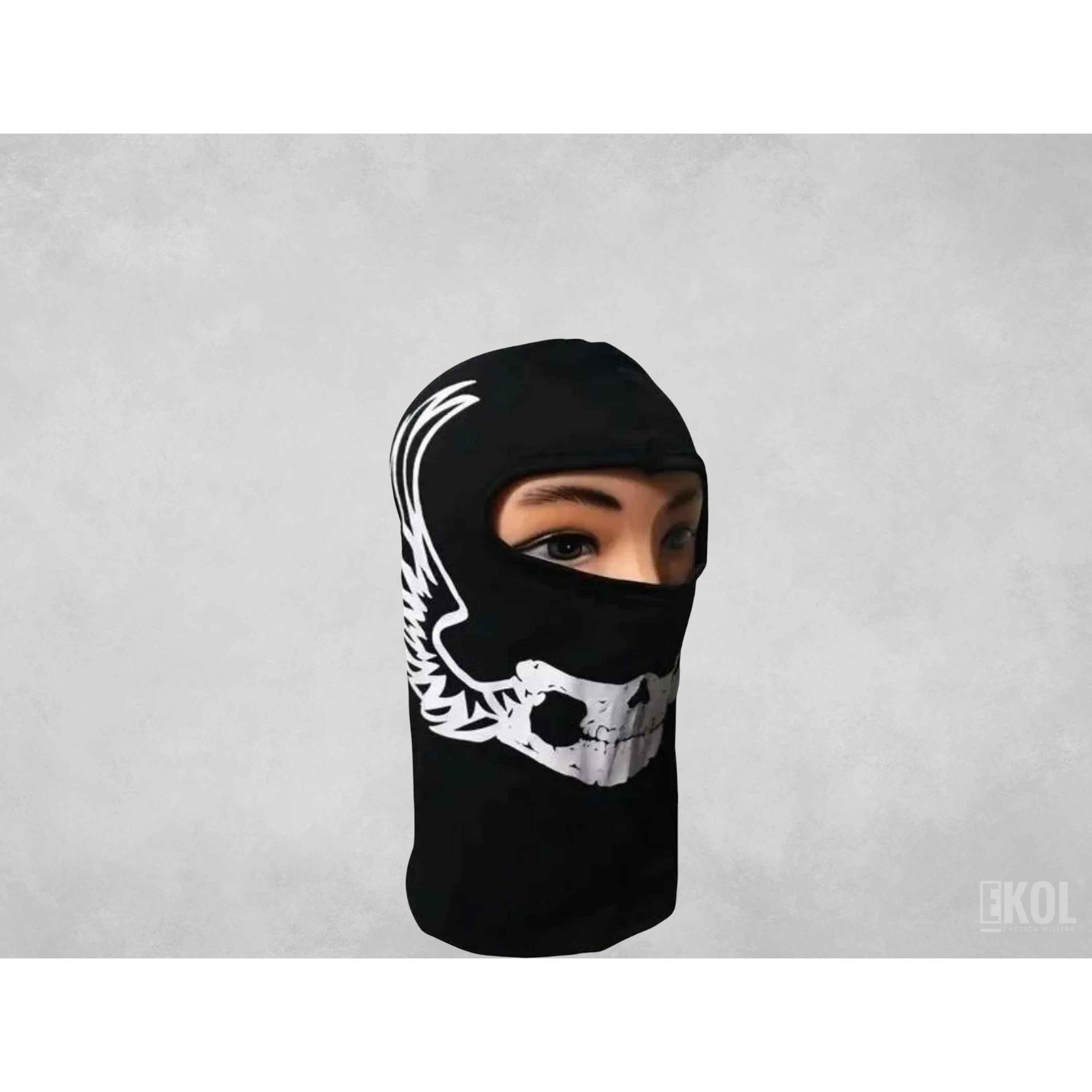 Balaclava Lycra Térmica Tactica Calavera - Moto Ciclismo 1