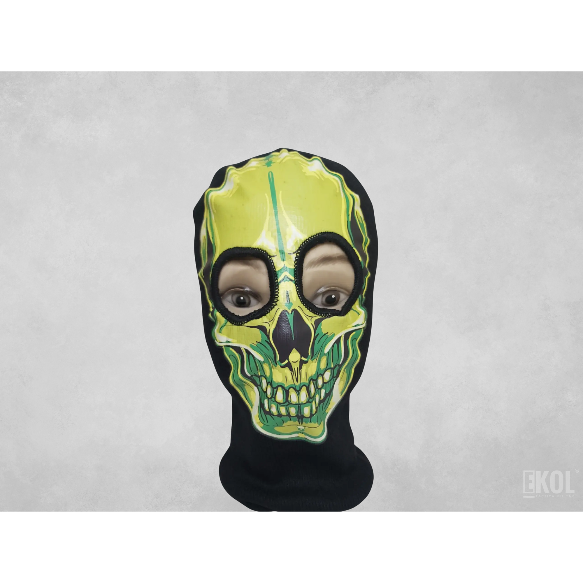 Pasamontaña Calavera Green Airsoft  Paintball 1