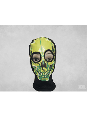 Pasamontaña Calavera Green Airsoft  Paintball