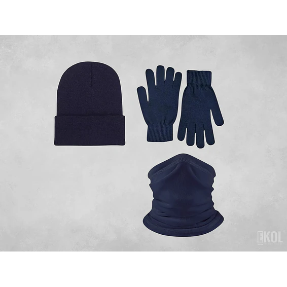 Set Invierno: Gorro Polar Cuello Polar Y Guante De Lana 2