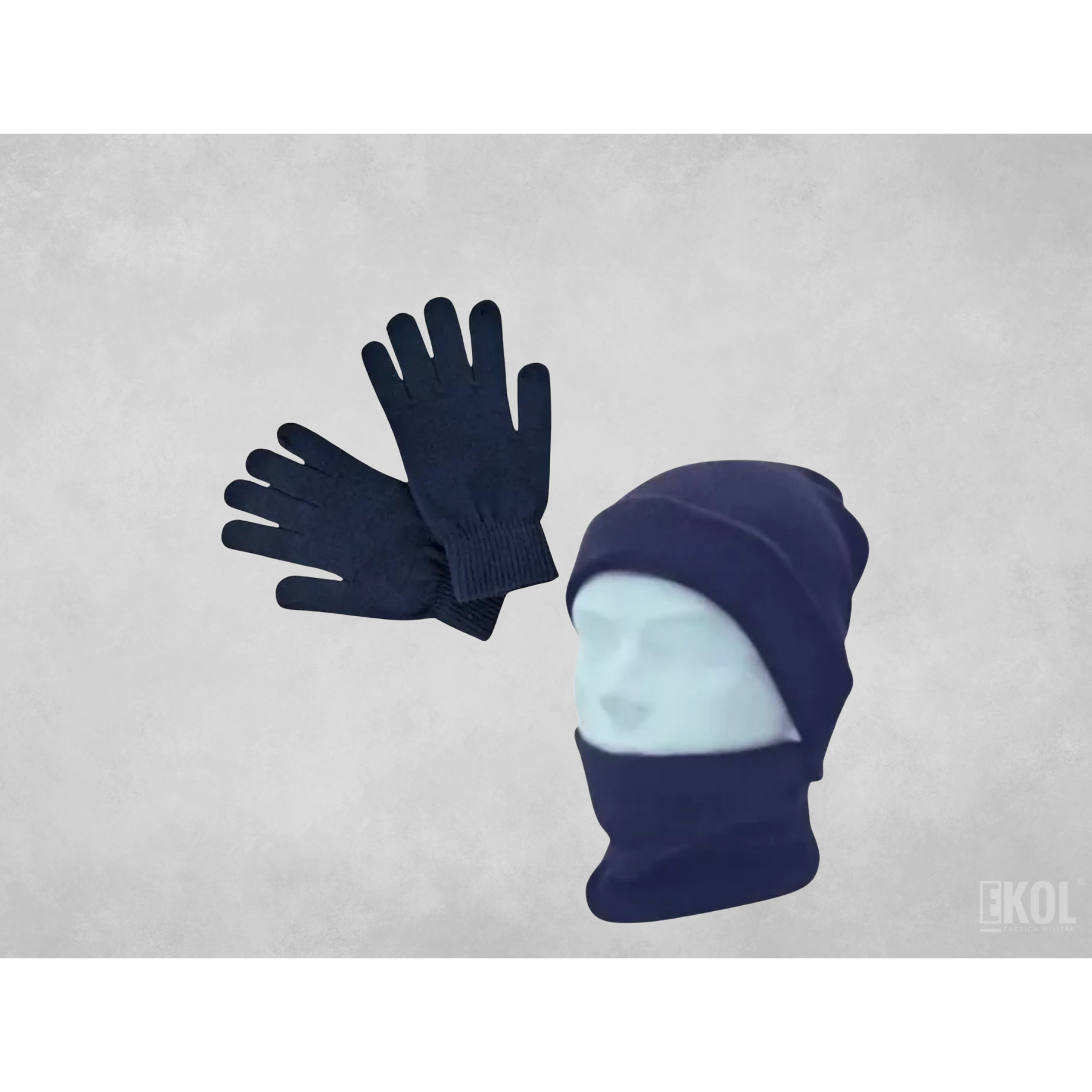 Set Invierno: Gorro Polar Cuello Polar Y Guante De Lana 3