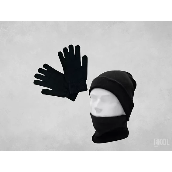 Set Invierno: Gorro Polar Cuello Polar Y Guante De Lana 4