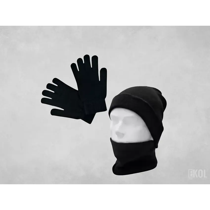 Set Invierno: Gorro Polar Cuello Polar Y Guante De Lana 4
