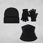 Set Invierno: Gorro Polar Cuello Polar Y Guante Sin Dedos - Miniatura 1