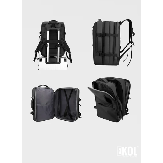 Mochila Move Trek Pro Ekol Travel Cabina Viaje Avión 20L 9