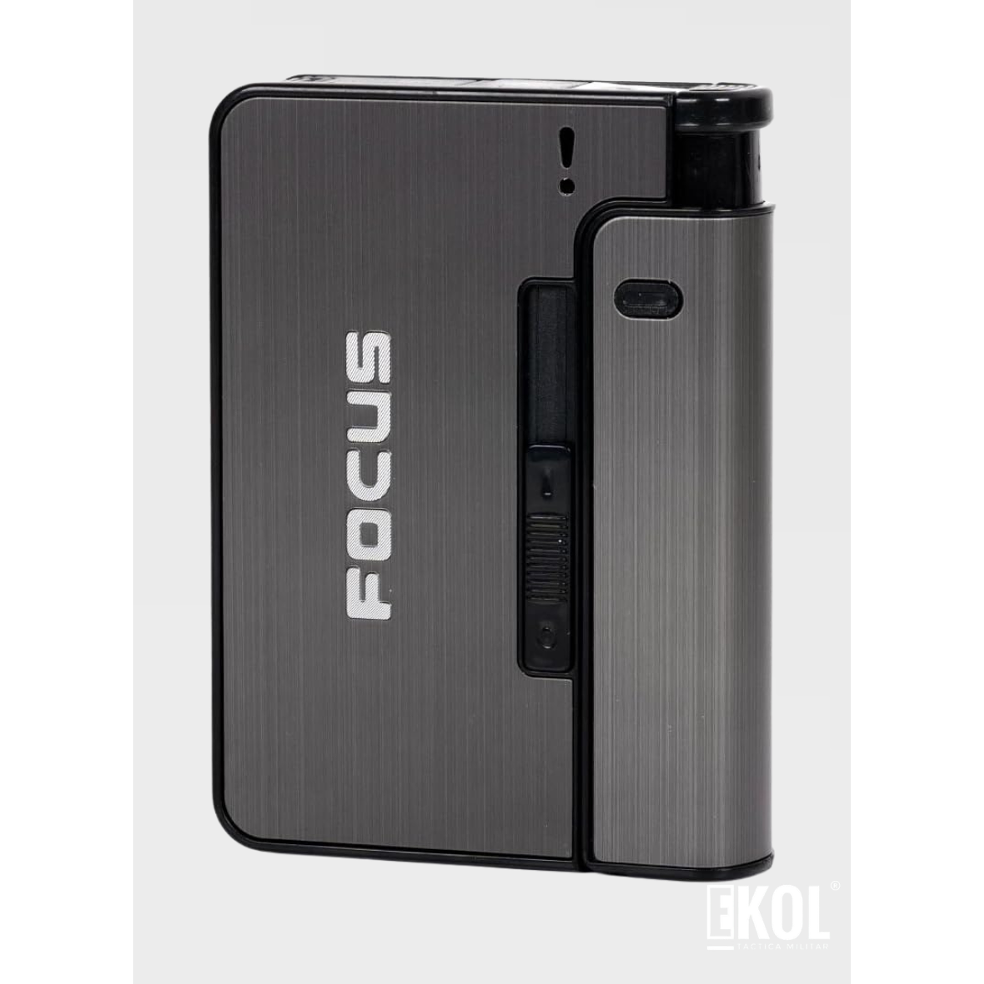 Cigarrera Automática Focus Con Porta Encendedor 2