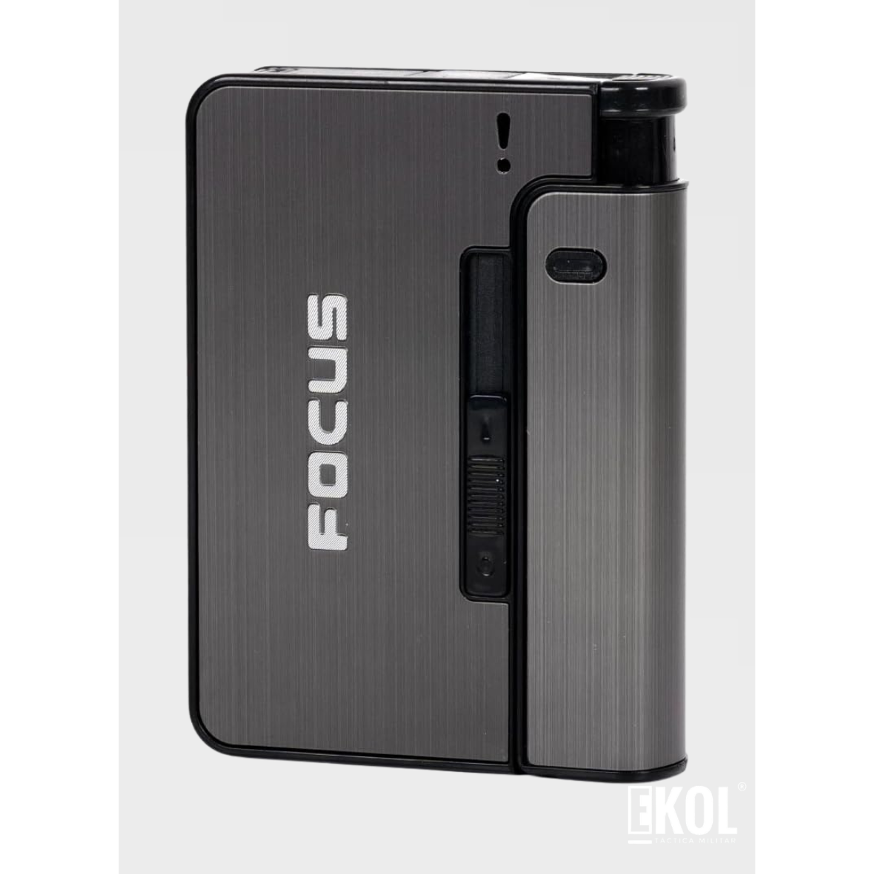 Cigarrera Automática Focus Con Porta Encendedor 2