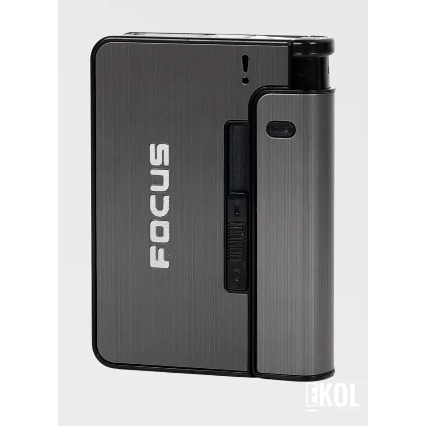 Cigarrera Automática Focus Con Porta Encendedor 2