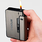 Cigarrera Automática Focus Con Porta Encendedor - Miniatura 6