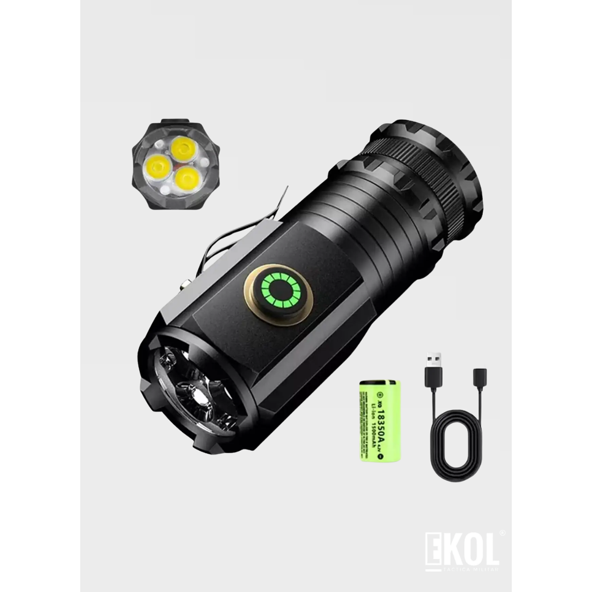 Linterna COBA LED F350 – Sumergible para Senderismo y Emergencias 4