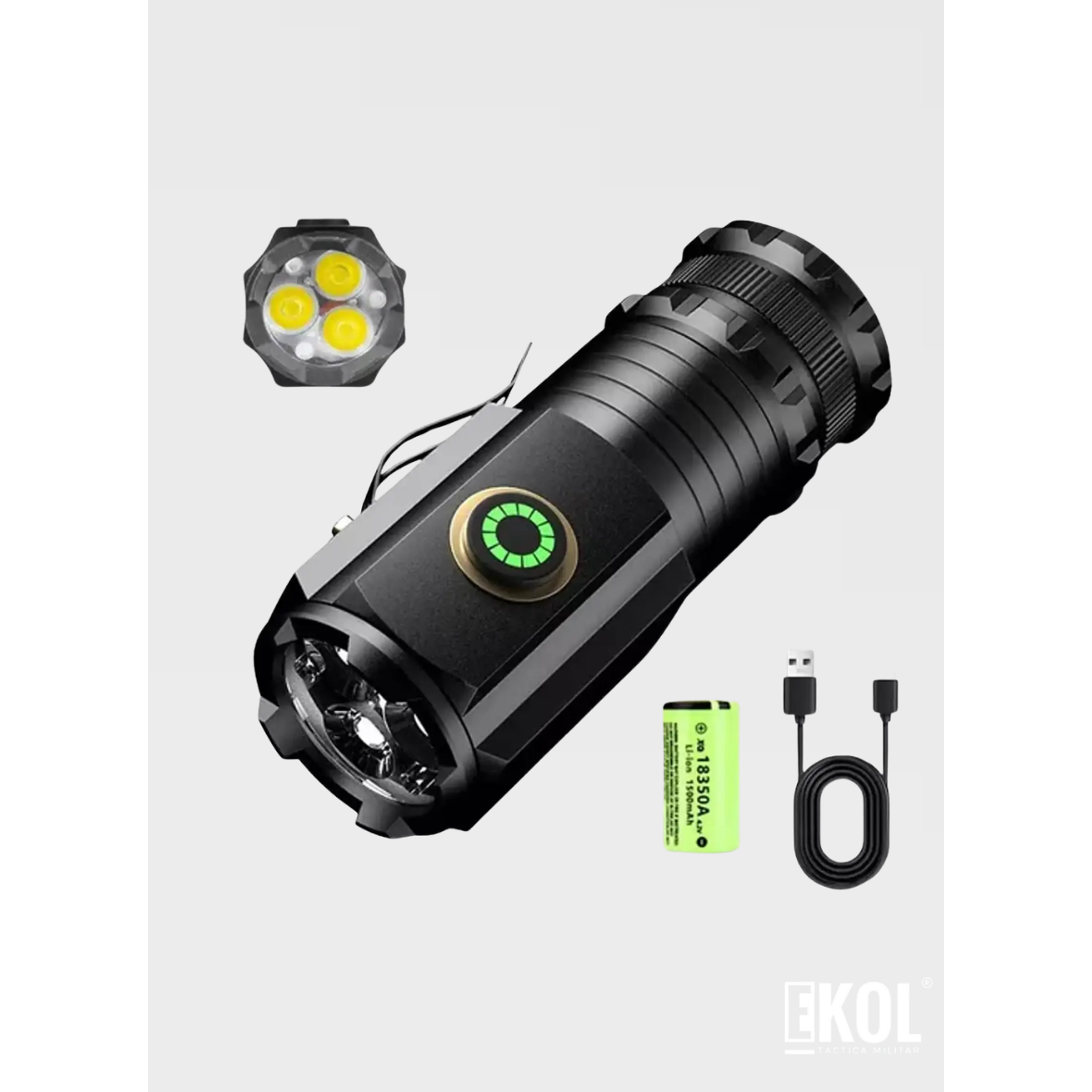 Linterna COBA LED F350 – Sumergible para Senderismo y Emergencias 4