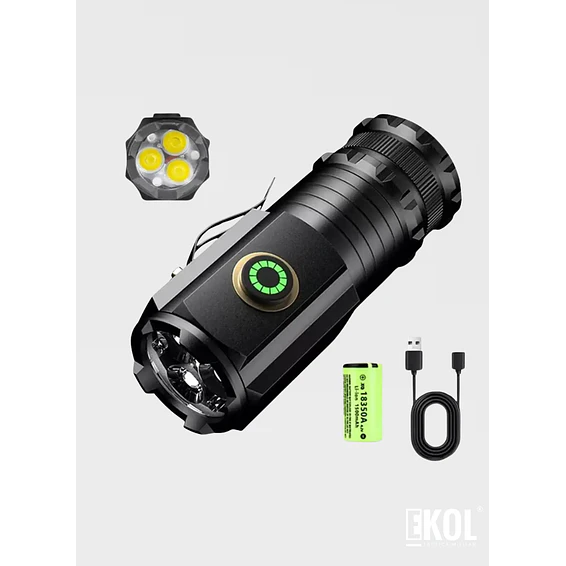 Linterna COBA LED F350 – Sumergible para Senderismo y Emergencias 4