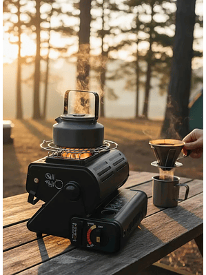 Calefactor Estufa A Gas Portatil Supervivencia Camping