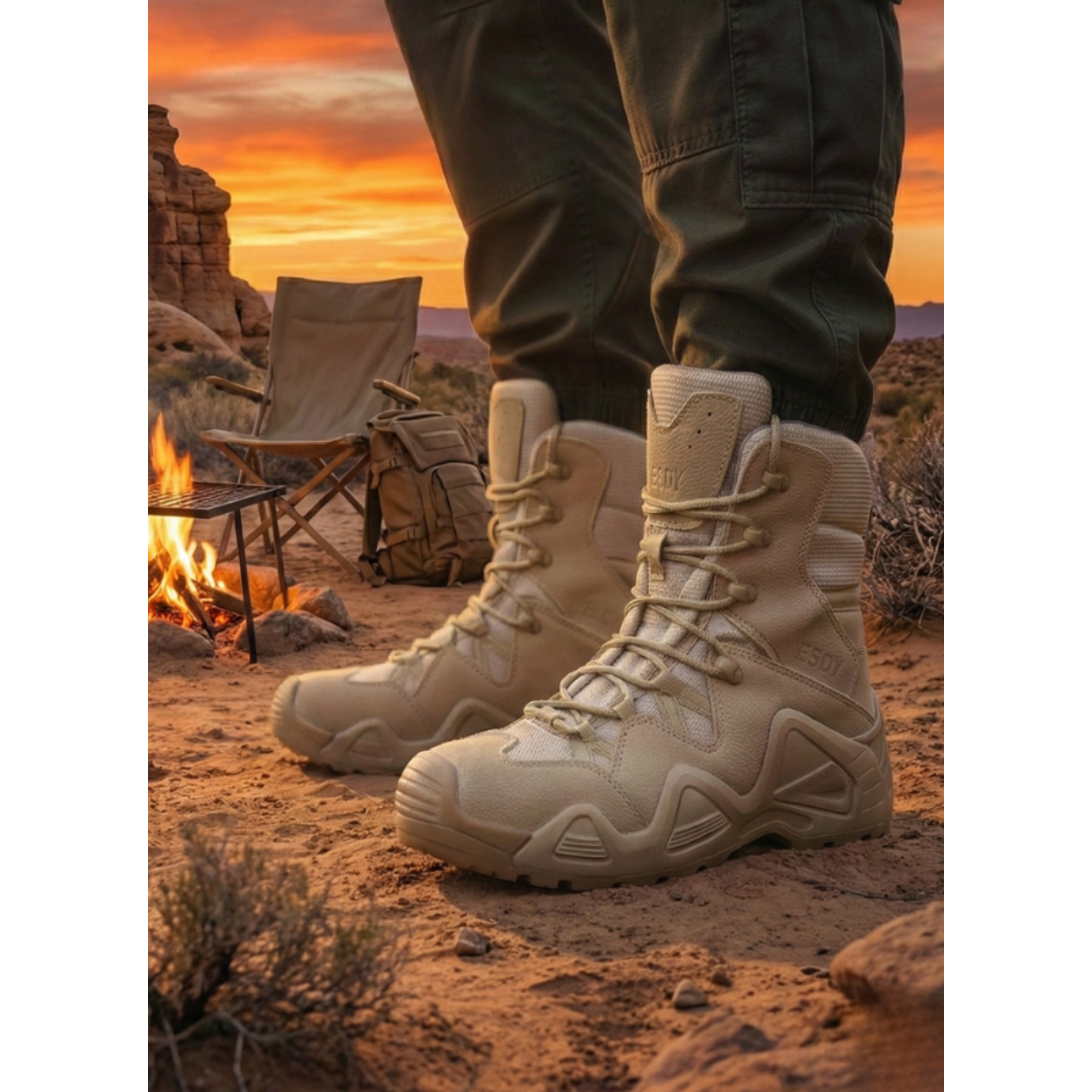 Bota Táctica Militar Esdy | Resistencia Extrema y Comodidad 1