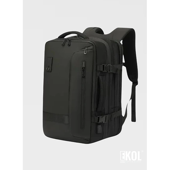 Mochila de Viaje 3 en 1: Impermeable, con Puerto USB y Bolsa de Compresión 2