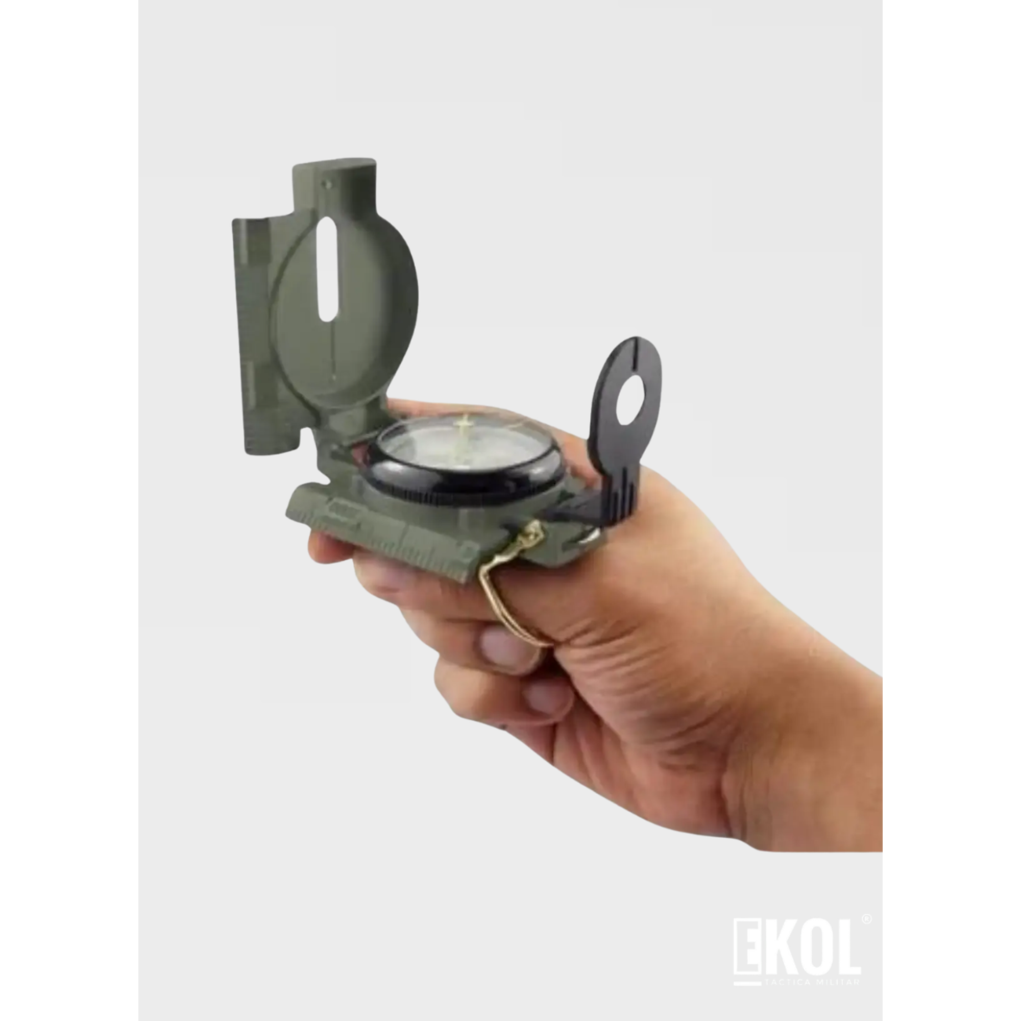 Brújula Táctica Militar Impermeable y Luminosa – Ideal para Camping, Trekking y Supervivencia 3