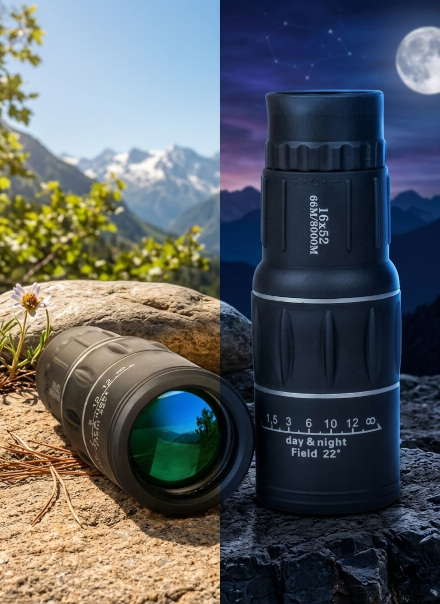 Monocular Waterproof Comet 16x52 | Alcance 8000m | Lente de