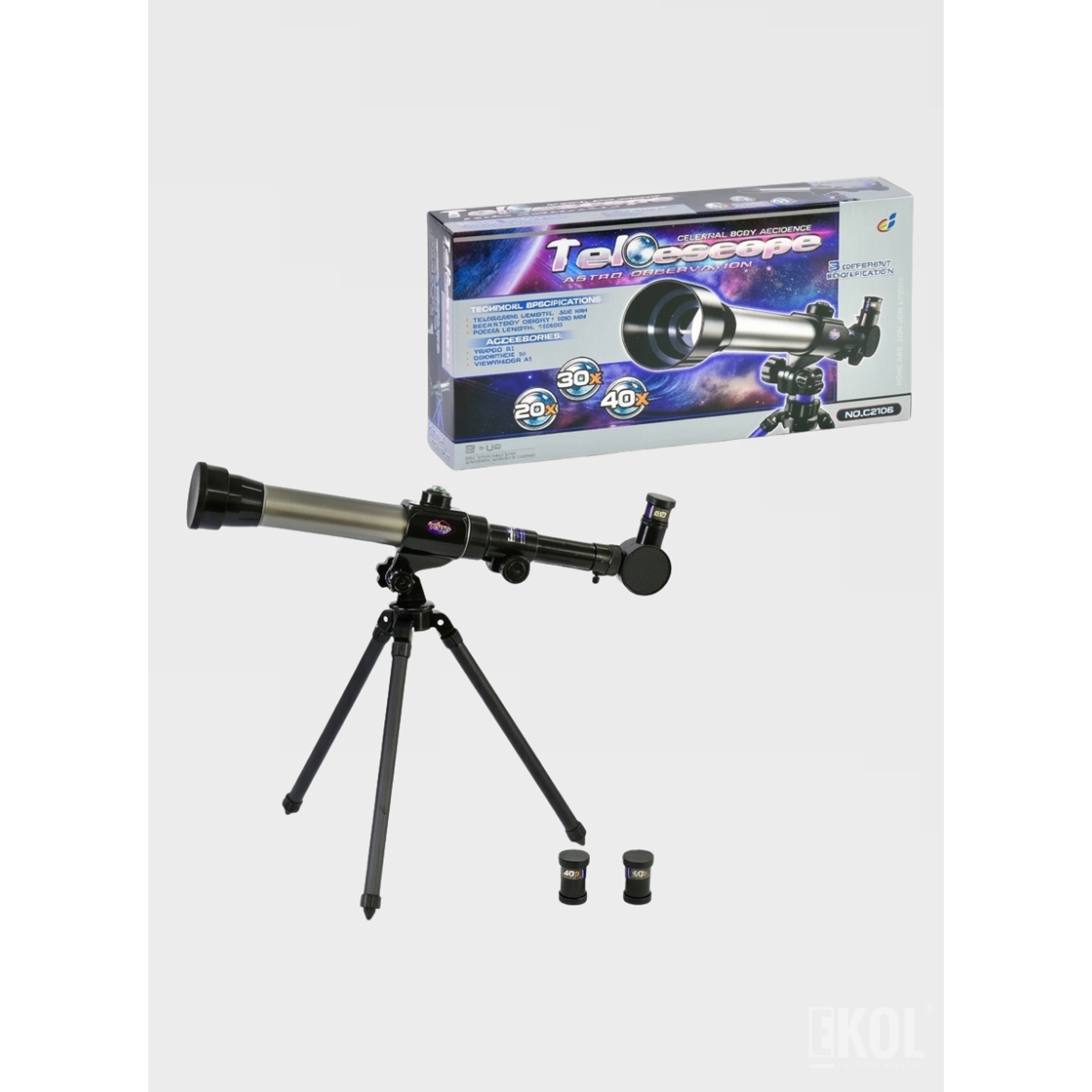 Telescopio Monocular Híbrido Astronómico y Terrestre + Trípode | Aumentos 20x 30x 40x 4