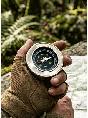 Brújula Acero Inoxidable Magnética Direccional 