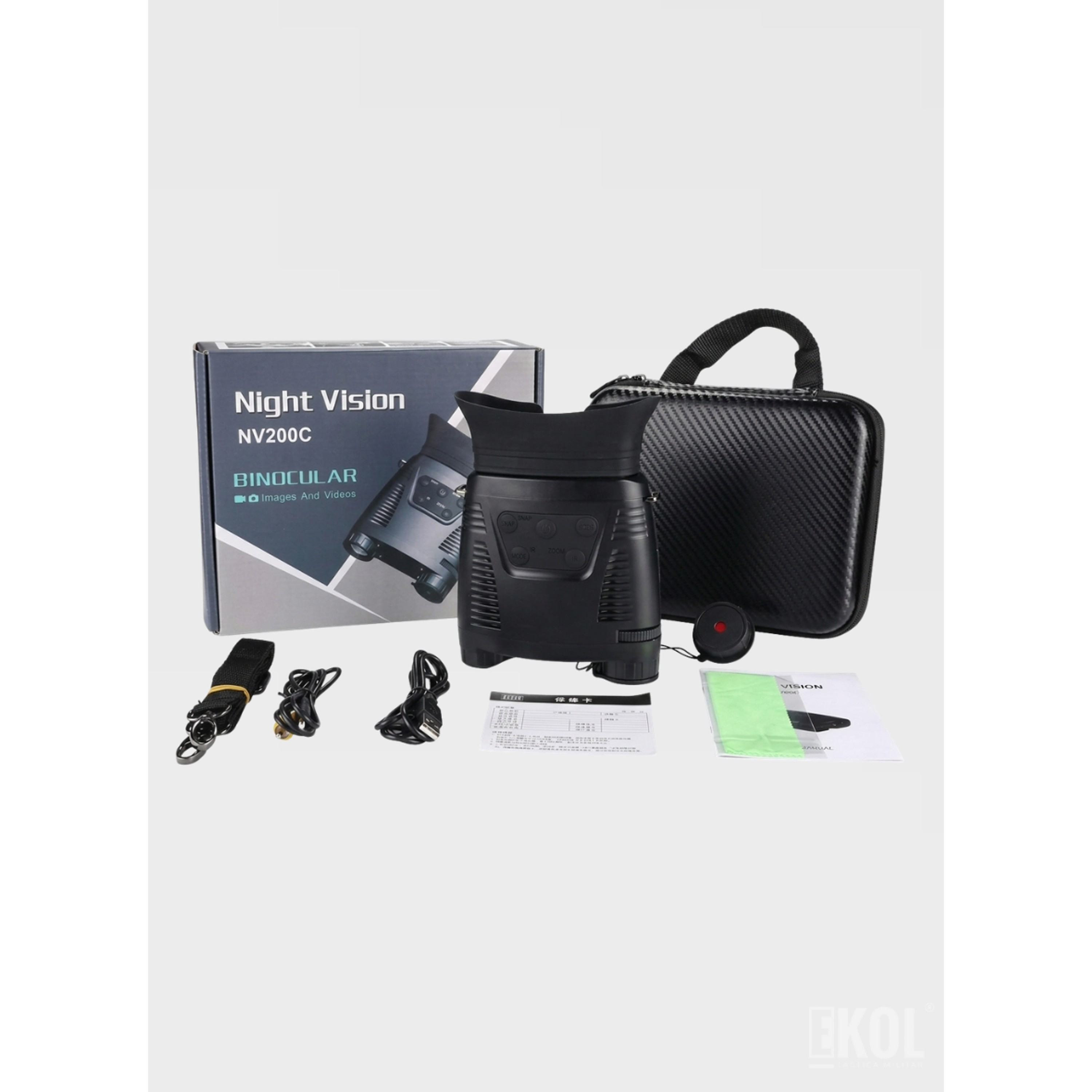 Binocular Visión Nocturna Digital Infrarrojo NV200C Full Hd Imagenes y Videos 6