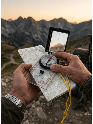 BRÚJULA OUTDOOR DE PRECISIÓN CON ESPEJO