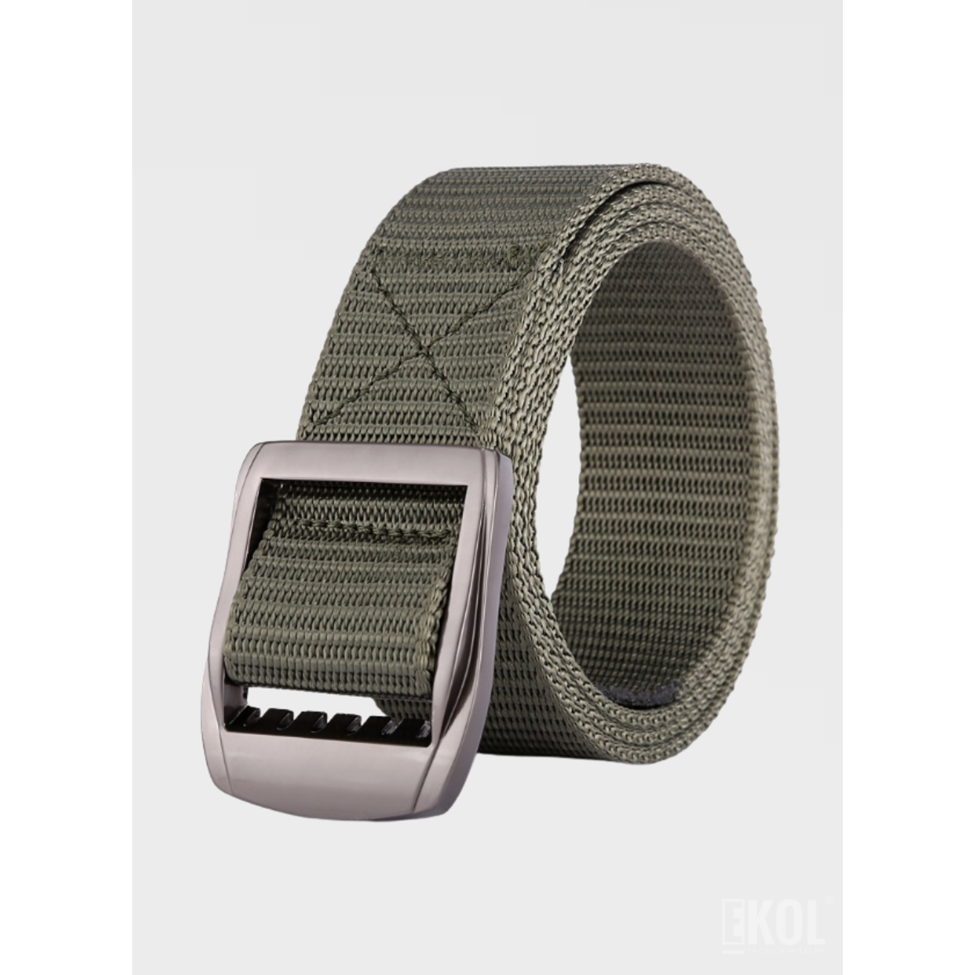 Cinturón de Lona Ajustable para Hombre - Estilo Casual y Militar 3