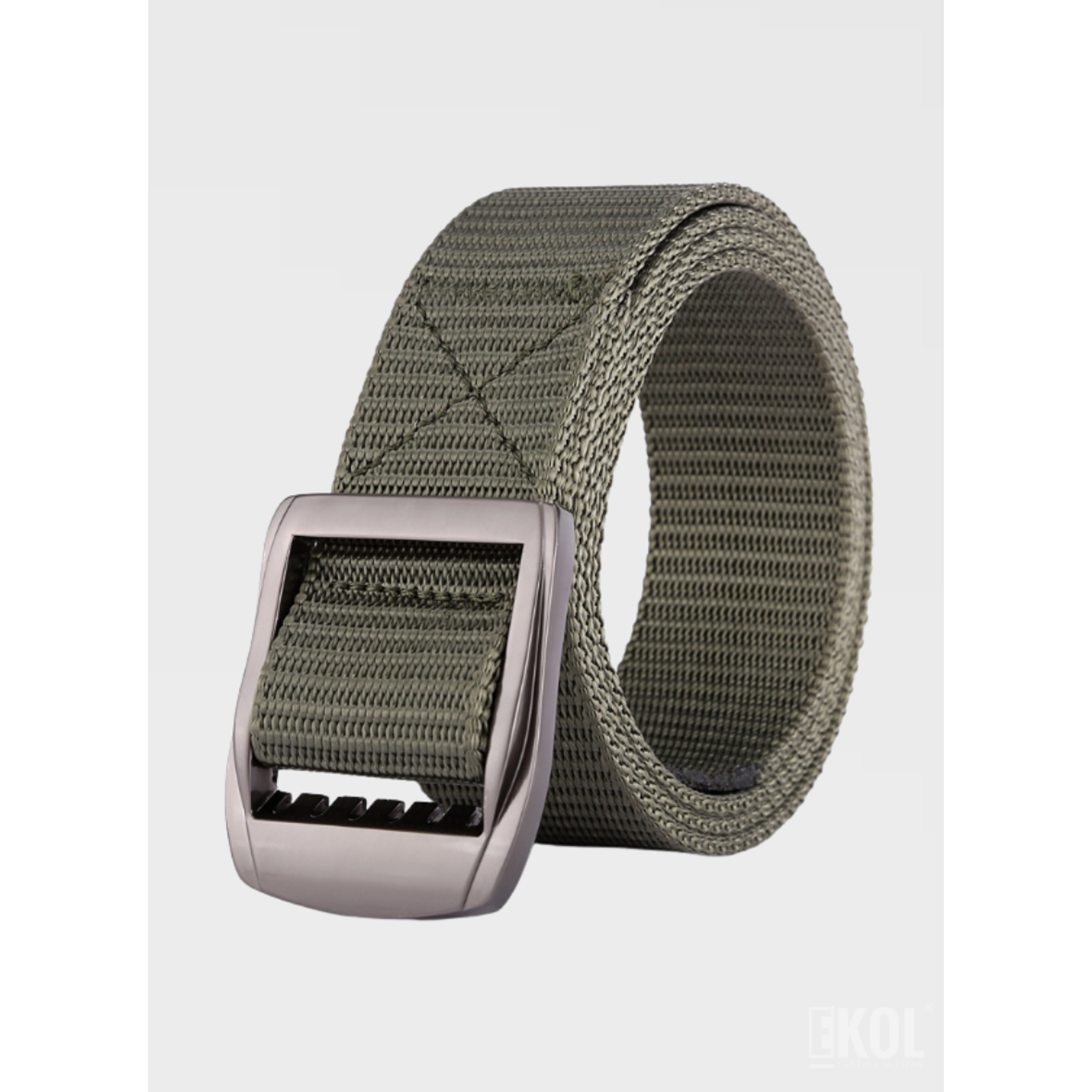 Cinturón de Lona Ajustable para Hombre - Estilo Casual y Militar 3