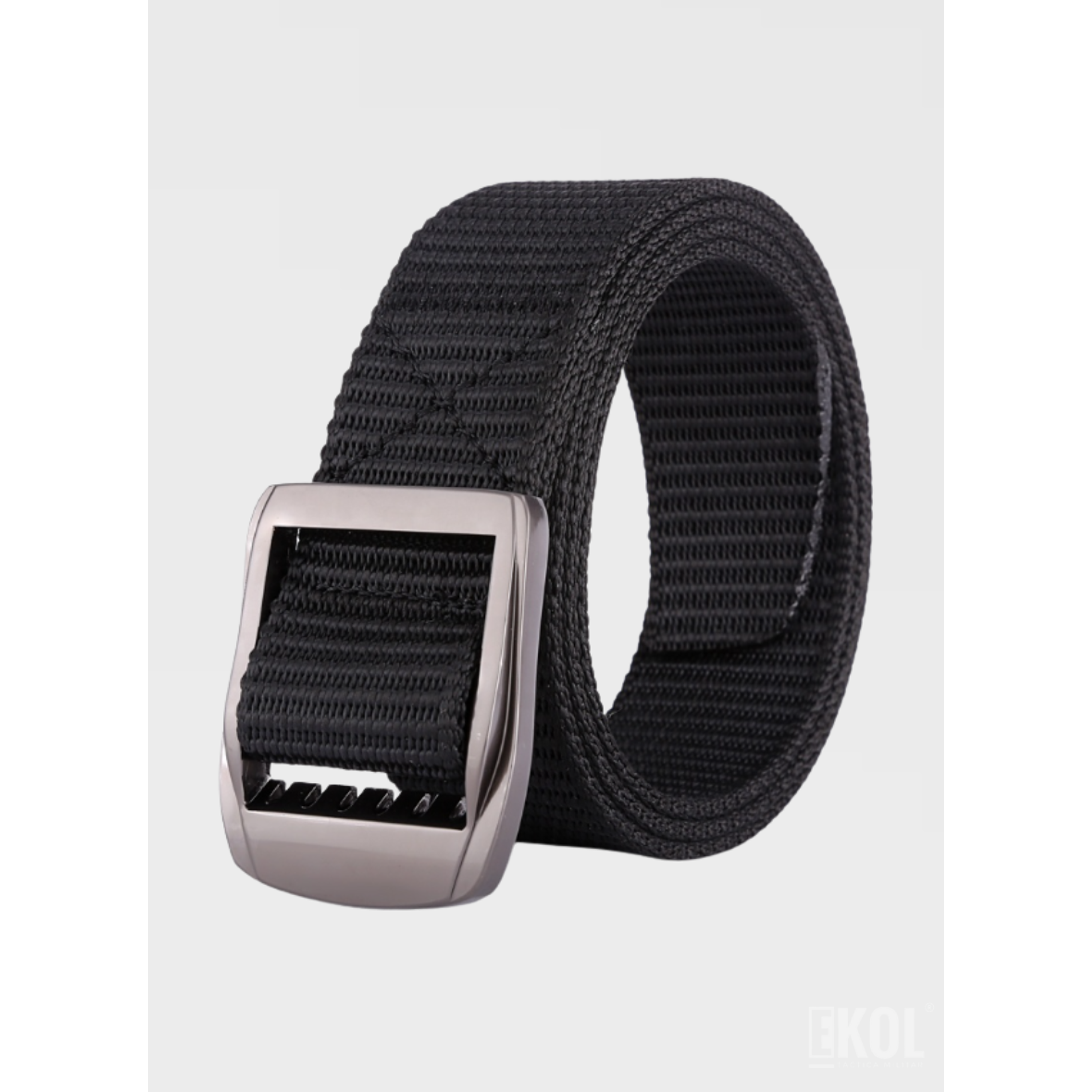 Cinturón de Lona Ajustable para Hombre - Estilo Casual y Militar 4