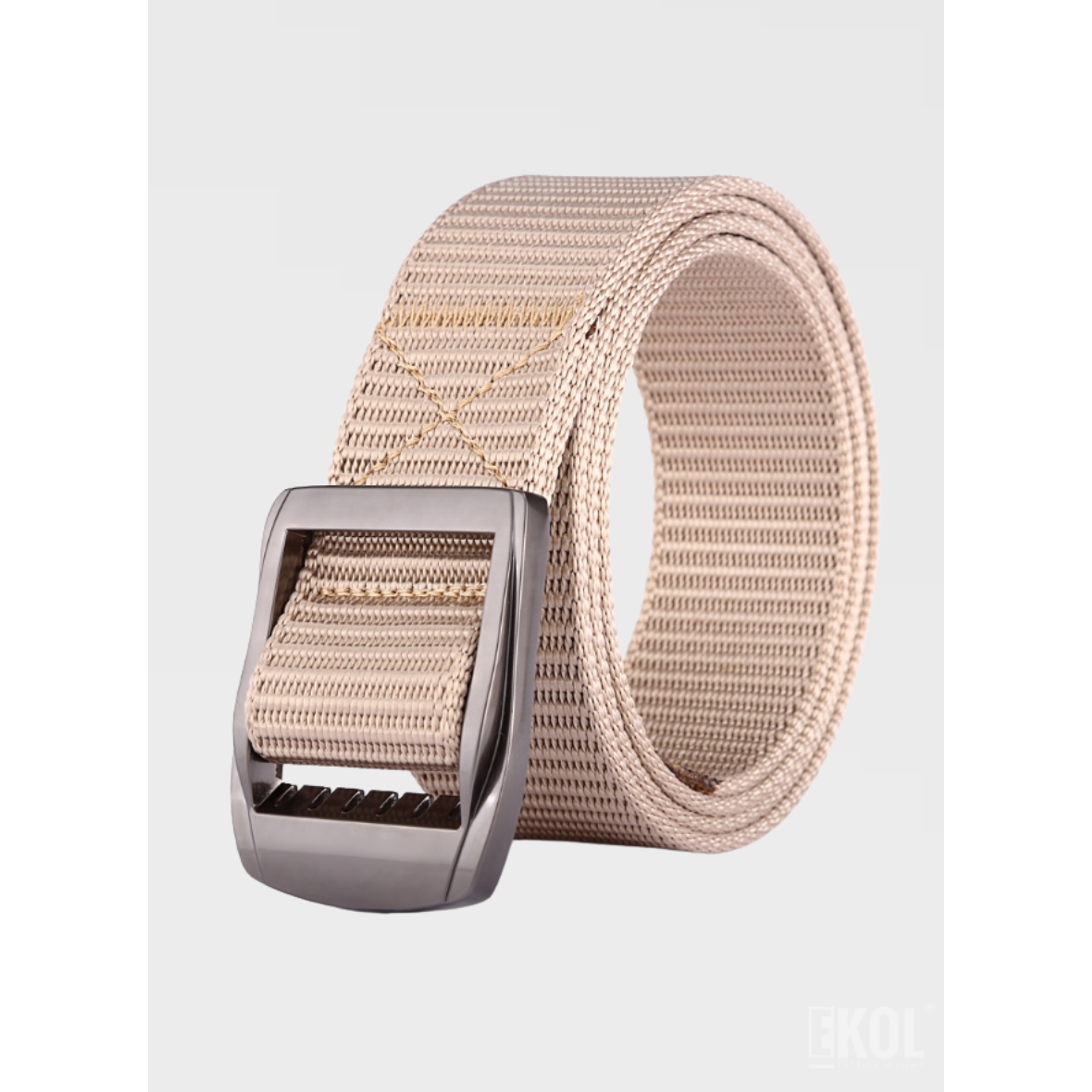 Cinturón de Lona Ajustable para Hombre - Estilo Casual y Militar 5