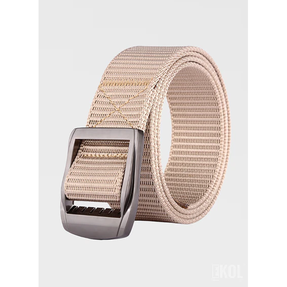 Cinturón de Lona Ajustable para Hombre - Estilo Casual y Militar 5